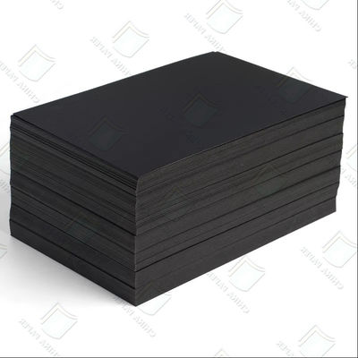 قیمت خوب 100٪ پالپ باکره کارتونی سیاه سفتی بالا 120gsm-450gsm سفارشی آنلاین